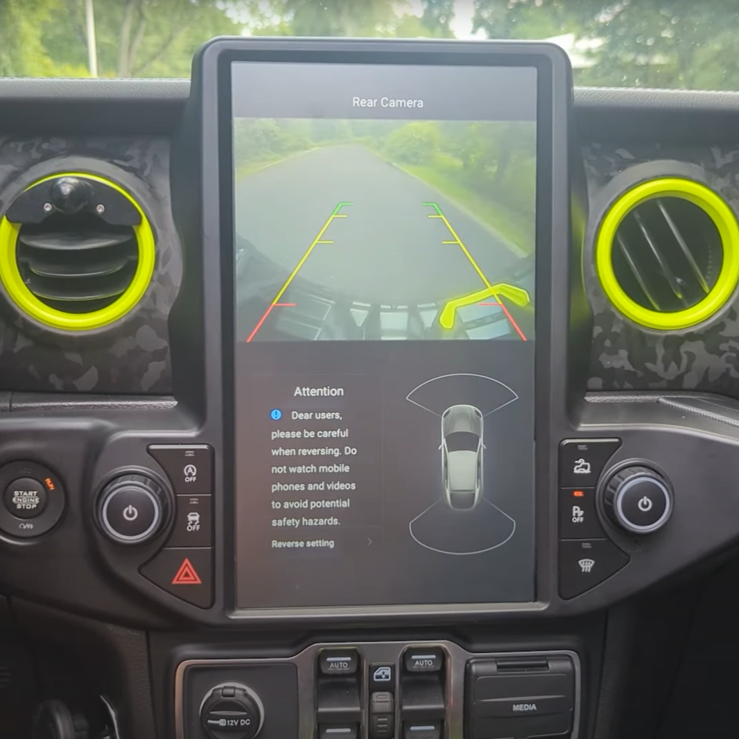 Jeep Rear Screen Tesla-style CarPlay Screens for Jeep | Merge Screens