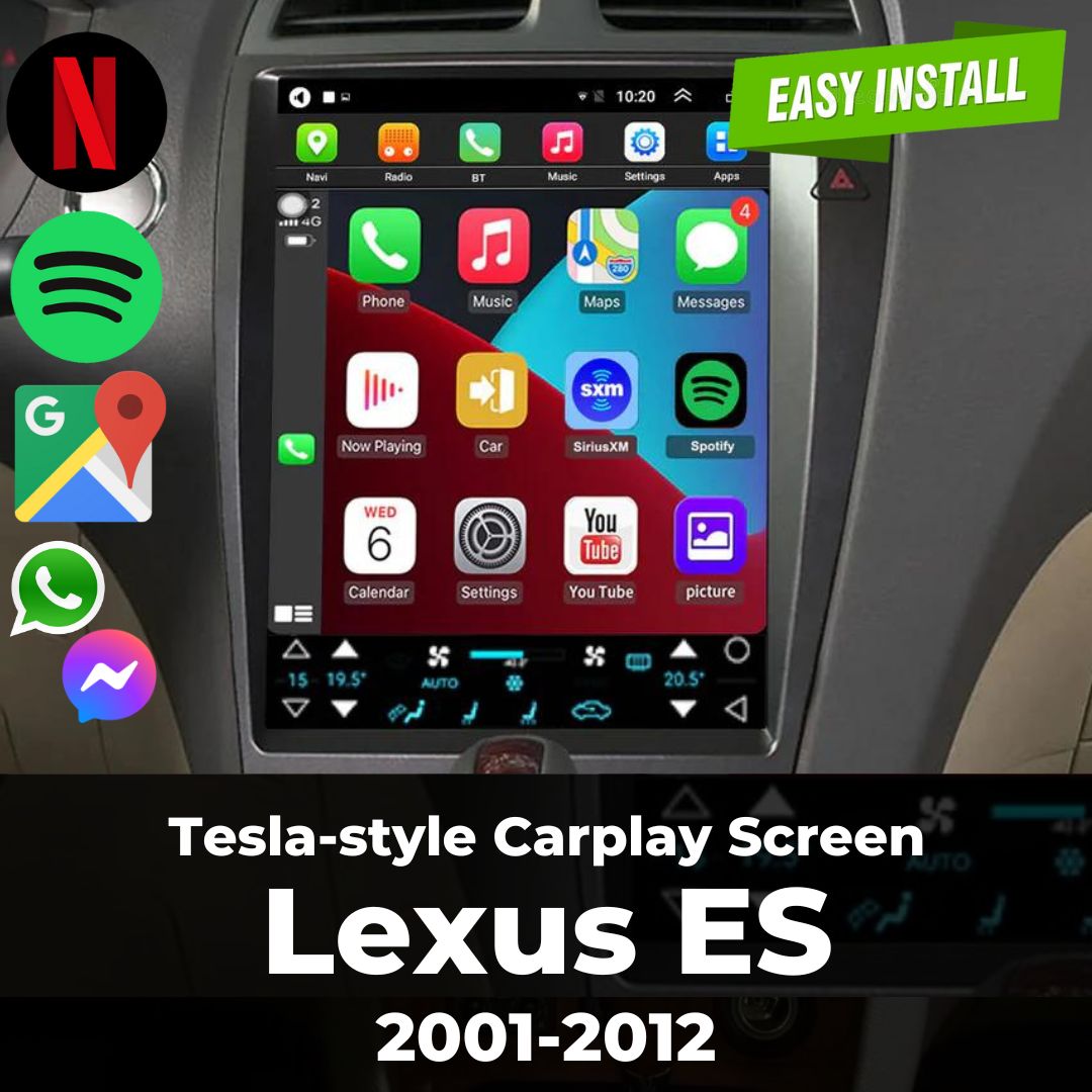 Lexus ES Tesla-style Apple Carplay Screen