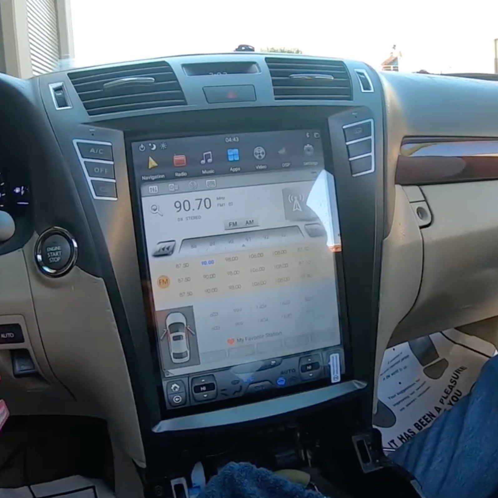 Custom Lexus Screen Tesla-style CarPlay Screens for Lexus | Merge Screens