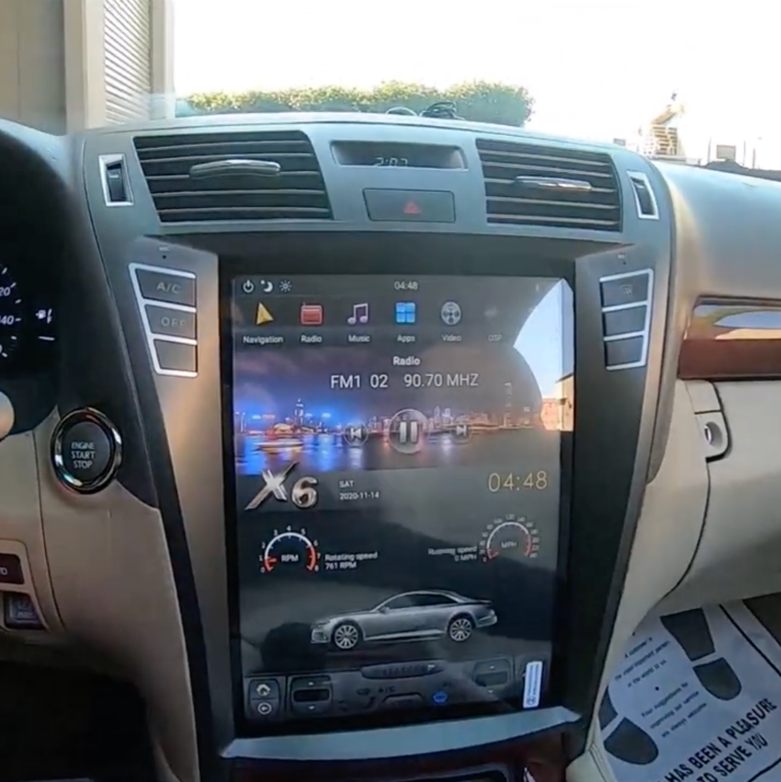 Custom Lexus Screen Tesla-style CarPlay Screens for Lexus | Merge Screens