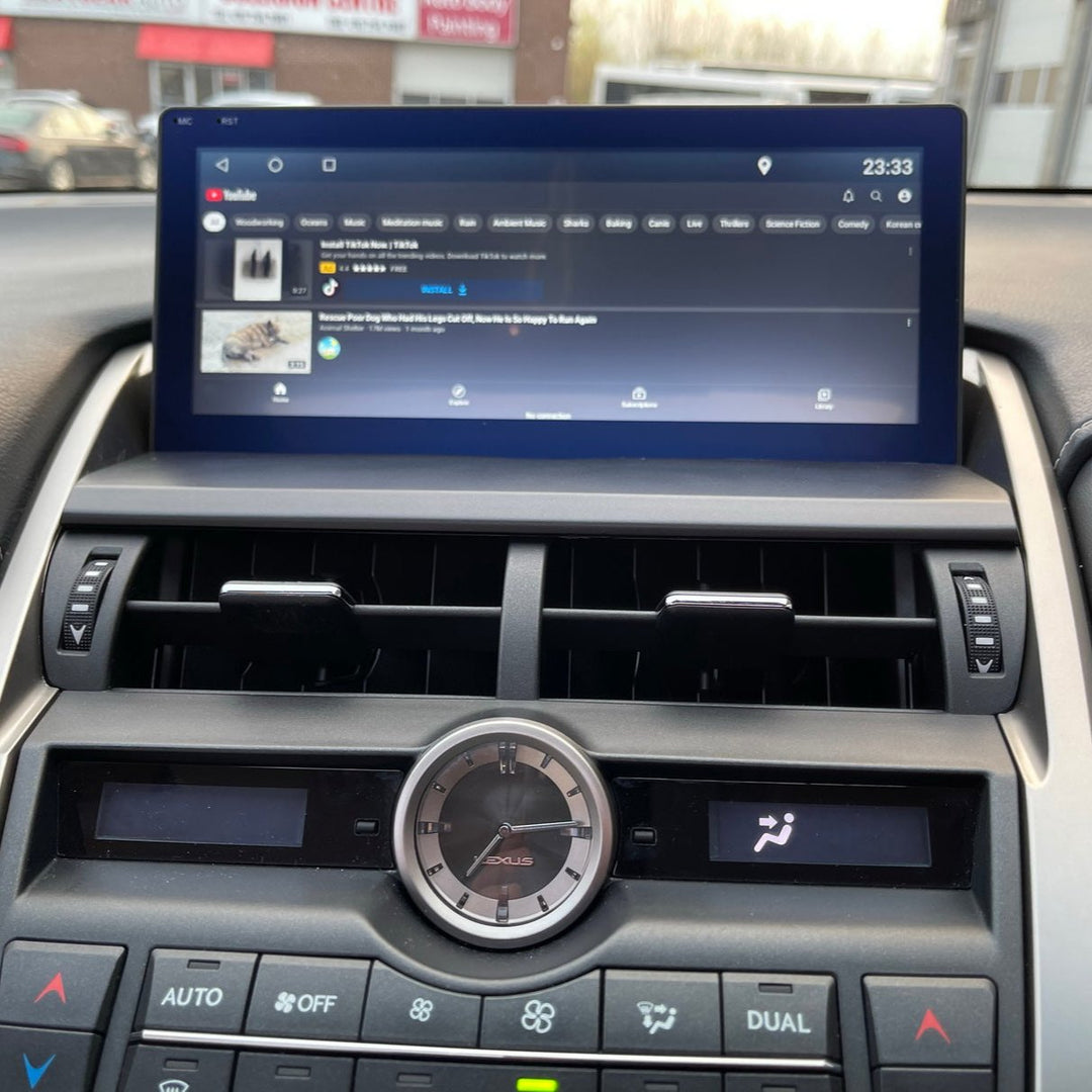 Lexus NX Apple Carplay & Android Auto Screen