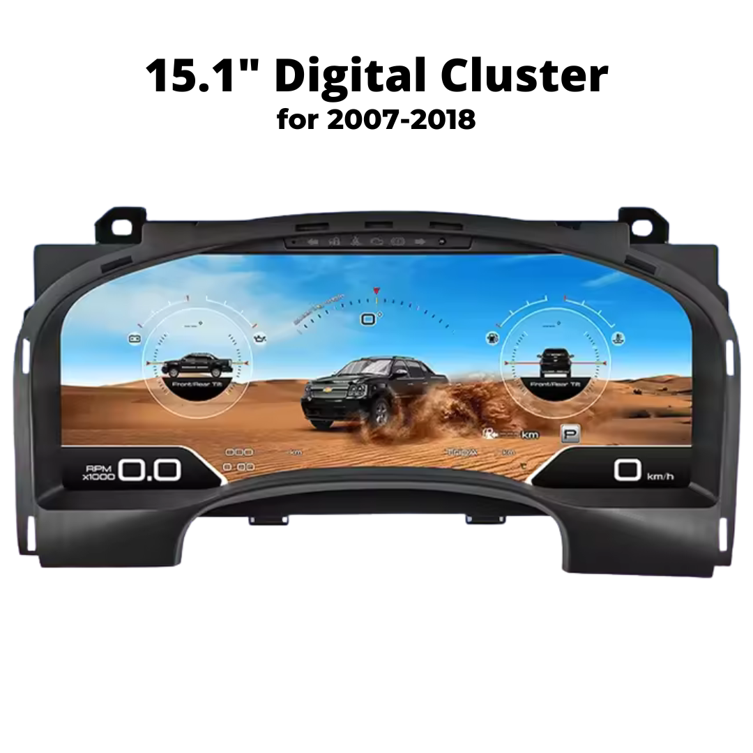 Chevrolet Silverado Digital Cluster Upgrade for 2007-2018 | Speedometer &amp; Dashboard Screen