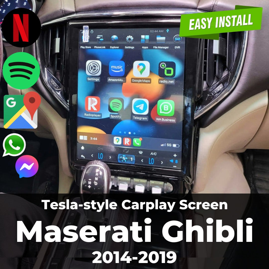 Maserati Ghibli Tesla Screen