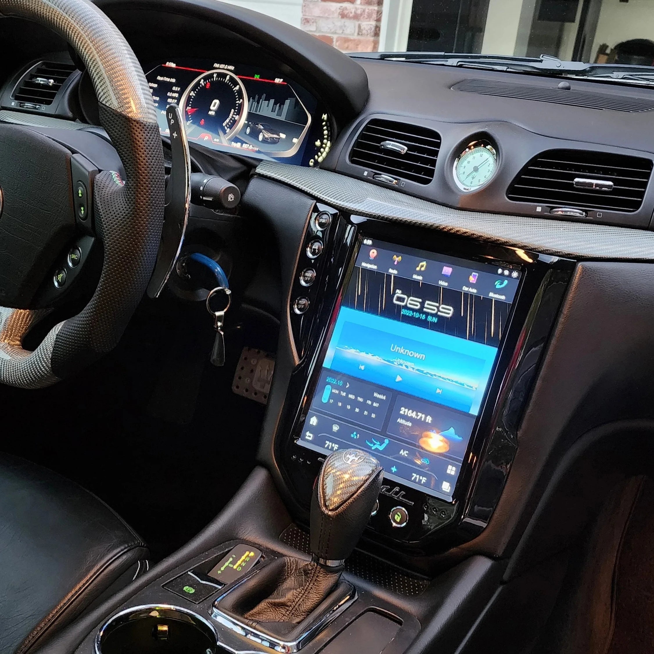 Maserati GranTurismo Tesla Screen