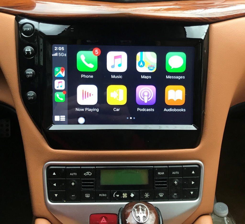 Maserati Granturismo Apple Carplay & Android Auto Screen