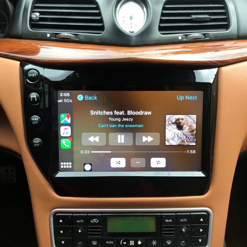 Maserati Granturismo Apple Carplay & Android Auto Screen