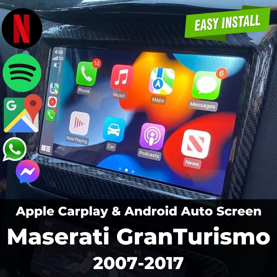 Maserati Granturismo Apple Carplay & Android Auto Screen