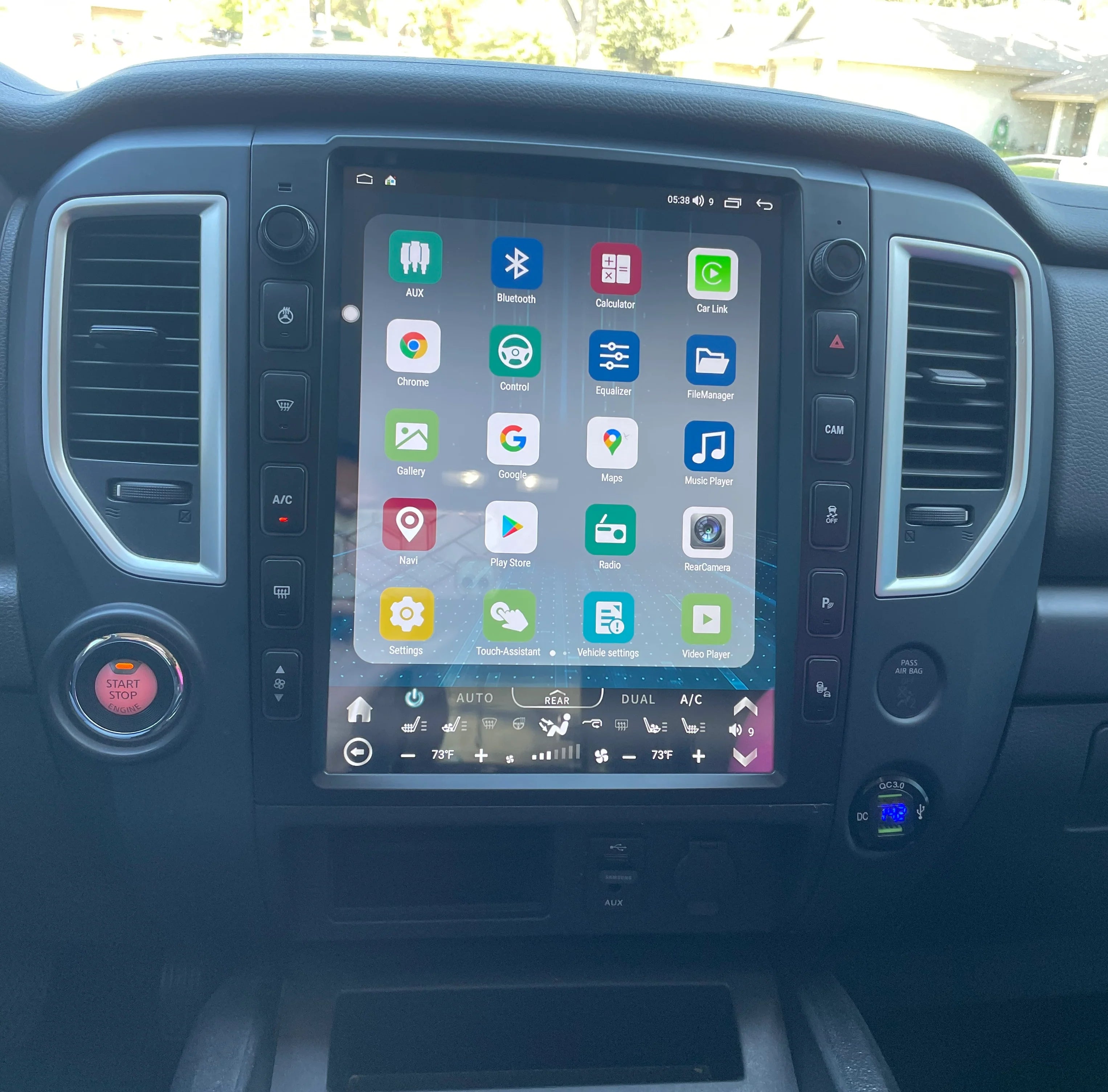 Nissan Titan Tesla Screen