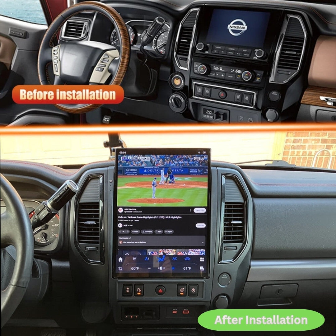 Nissan Titan Tesla Screen