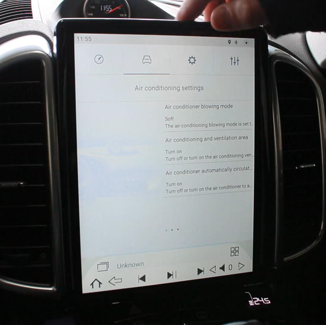 Tesla Screen Example Tesla-style CarPlay Screens for Porsche | Merge Screens