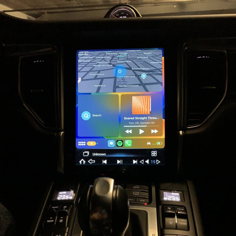 Porsche Macan Tesla Screen