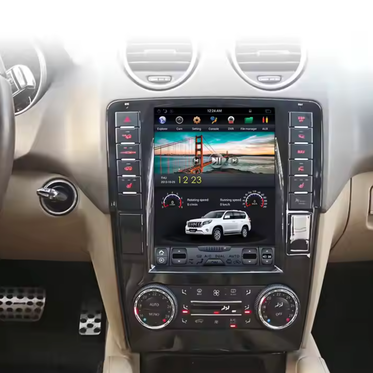 Mercedes ML Tesla-style Screen