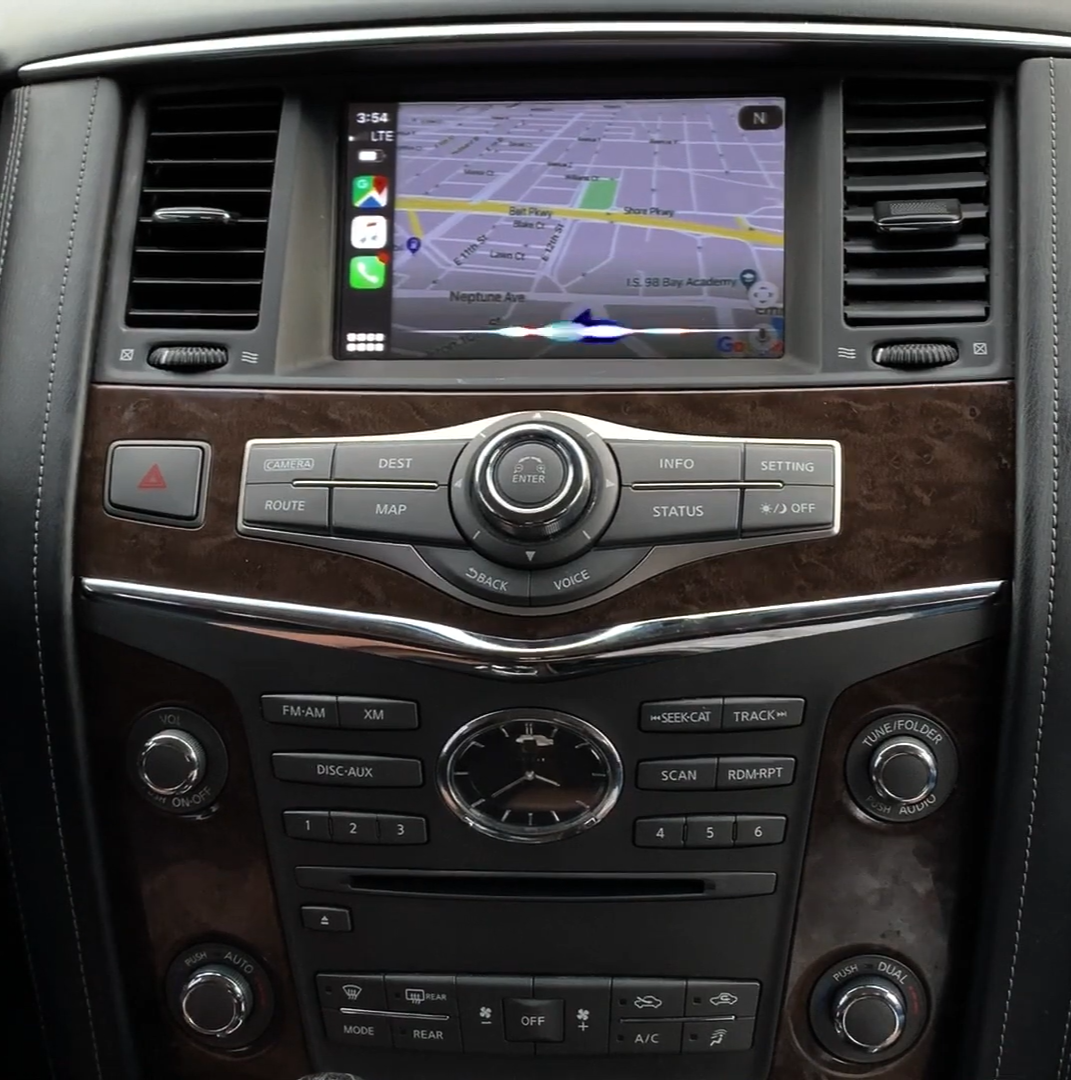 Installed Apple Carplay & Android Auto Module on an Infiniti QX80