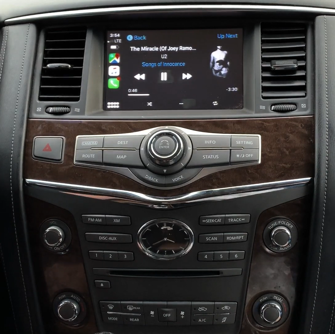 Installed Apple Carplay & Android Auto Module on an Infiniti QX80