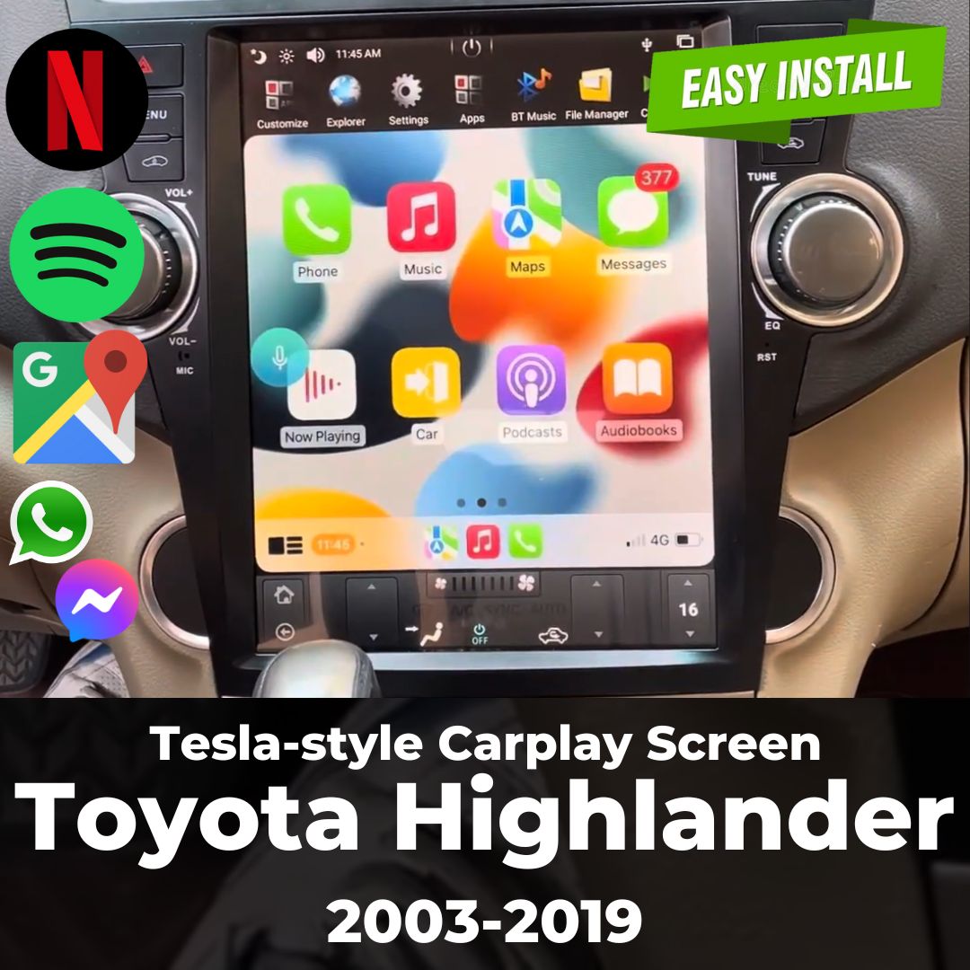 Tesla-style CarPlay Modules for Toyota | Merge Screens