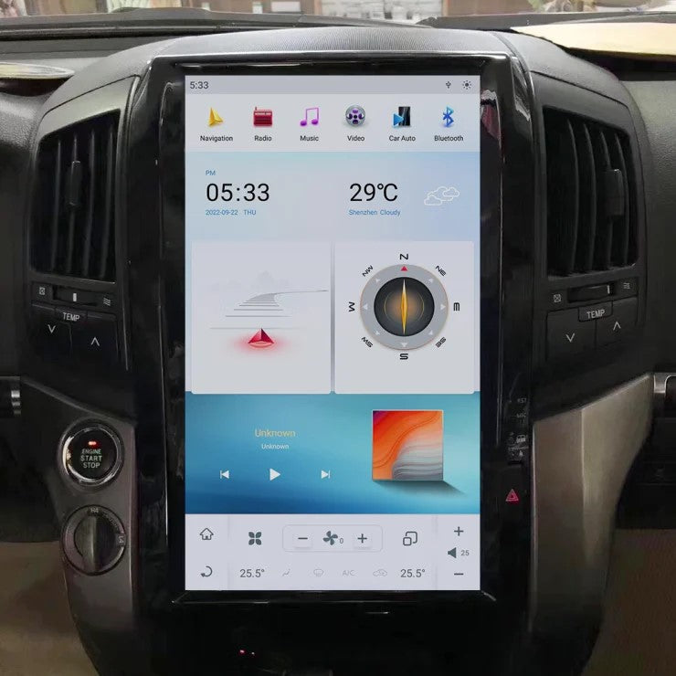 Toyota Land Cruiser Tesla Screen