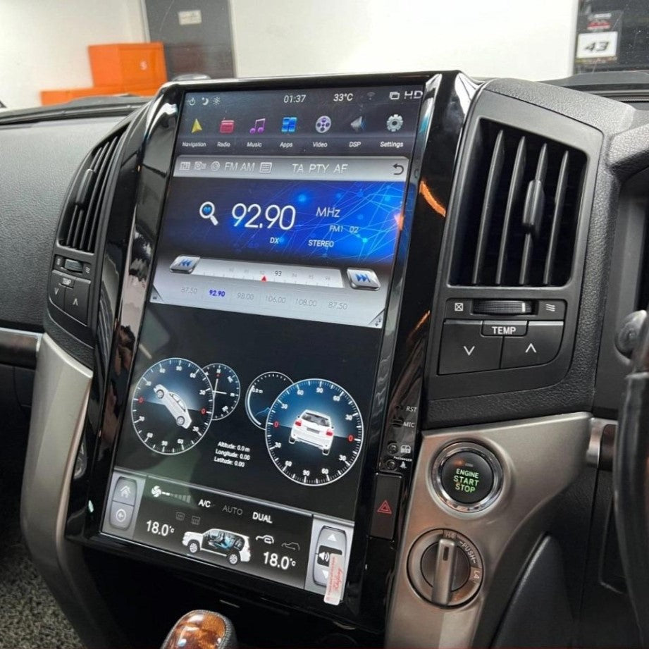 Toyota Land Cruiser Tesla Screen