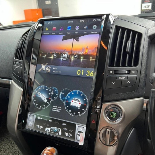 Toyota Land Cruiser Tesla Screen