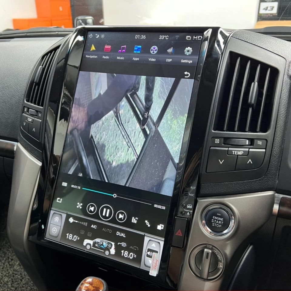 Toyota Land Cruiser Tesla Screen