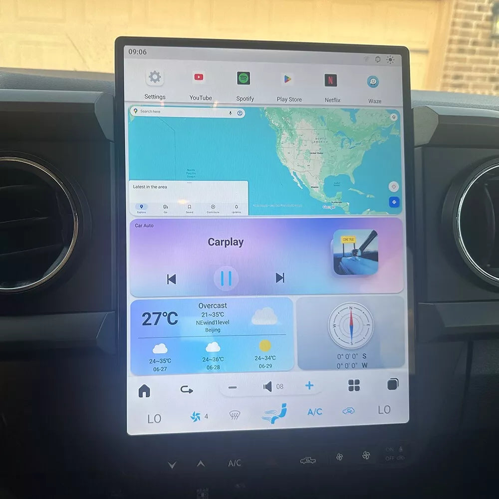 Touch Screen Toyota Tacoma Tesla Screen Upgrade – Merge Screens