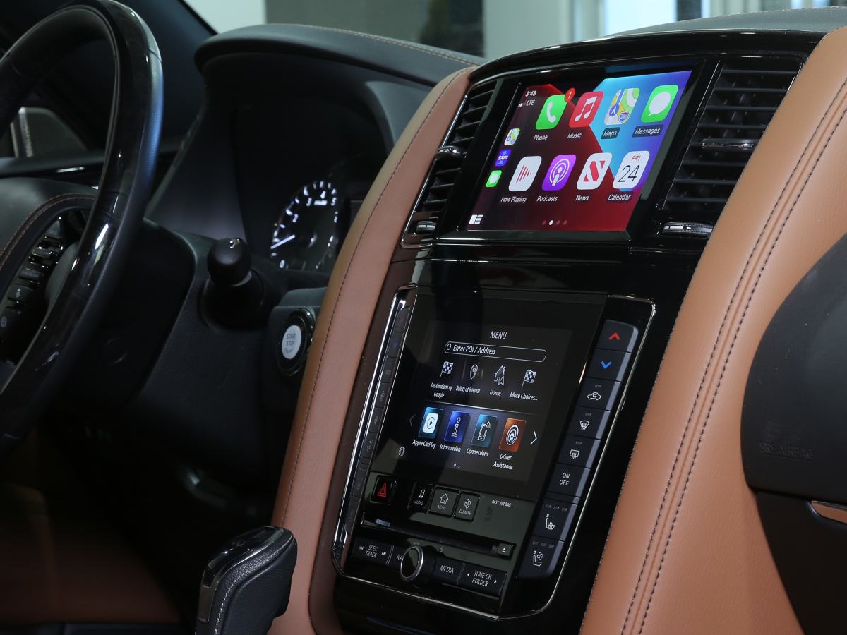 Installed Apple Carplay & Android Auto Module on an Infiniti QX80