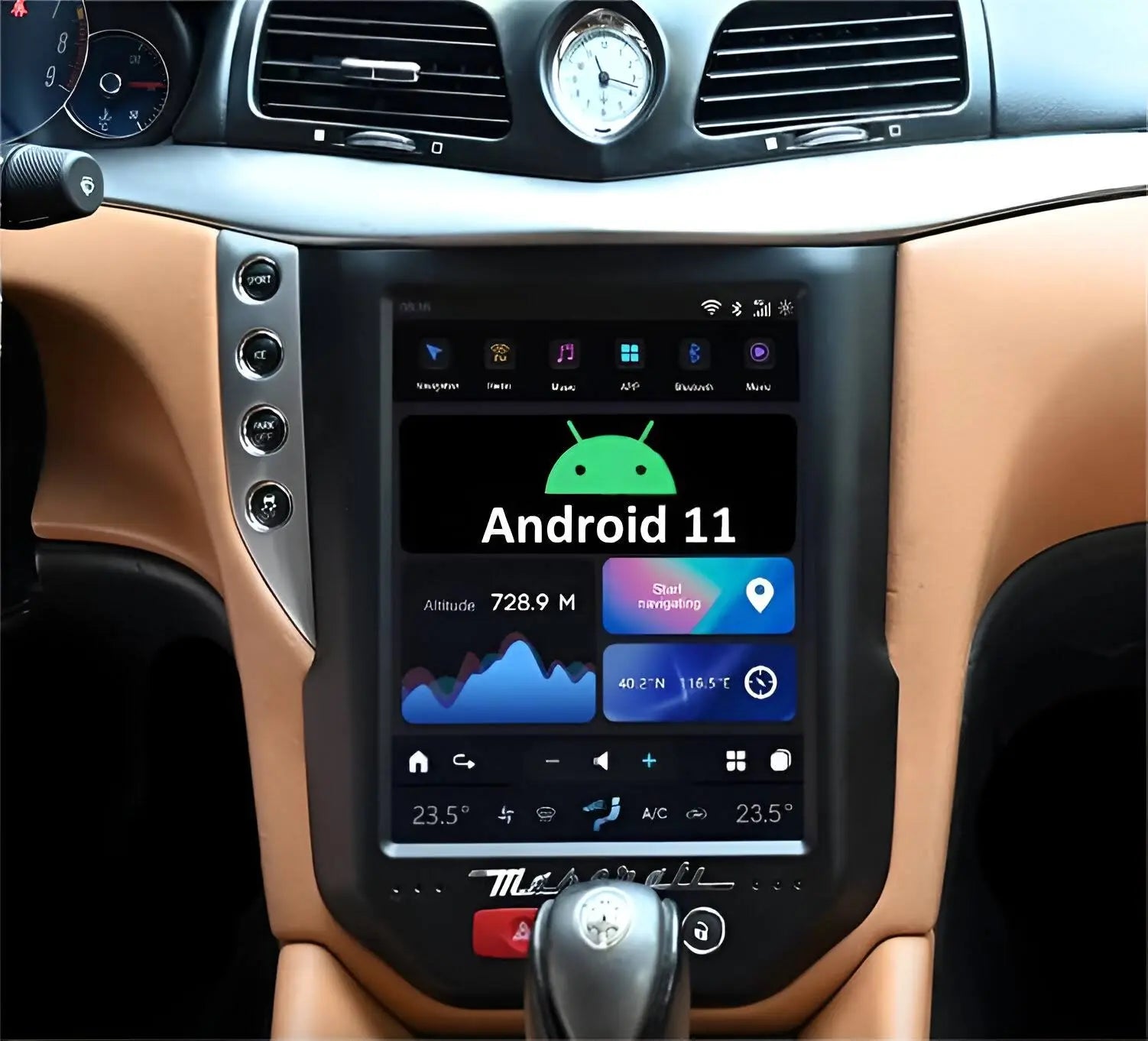 Maserati GranTurismo Tesla Screen Radio Upgrade 2007-2017