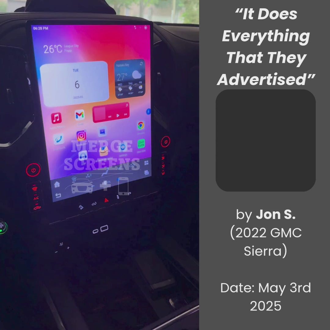 Chevrolet Silverado Tesla Screen 2014-2025