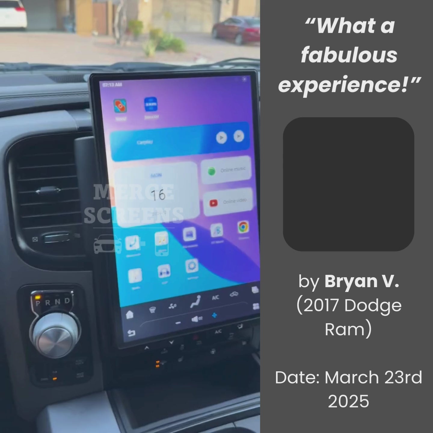 Dodge Ram Tesla Screen 2009-2024