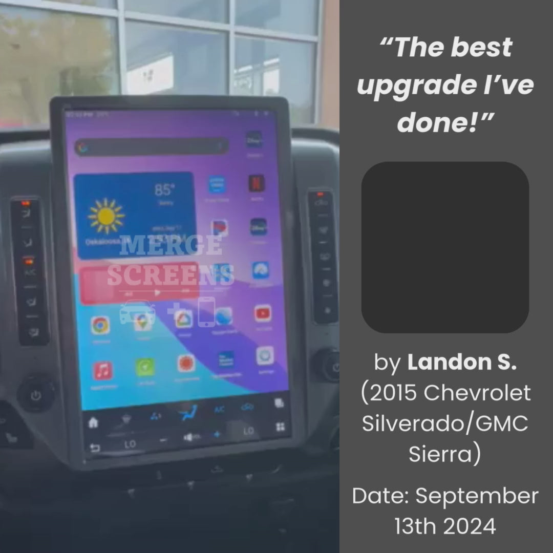 GMC Sierra Tesla Screen 2014-2024