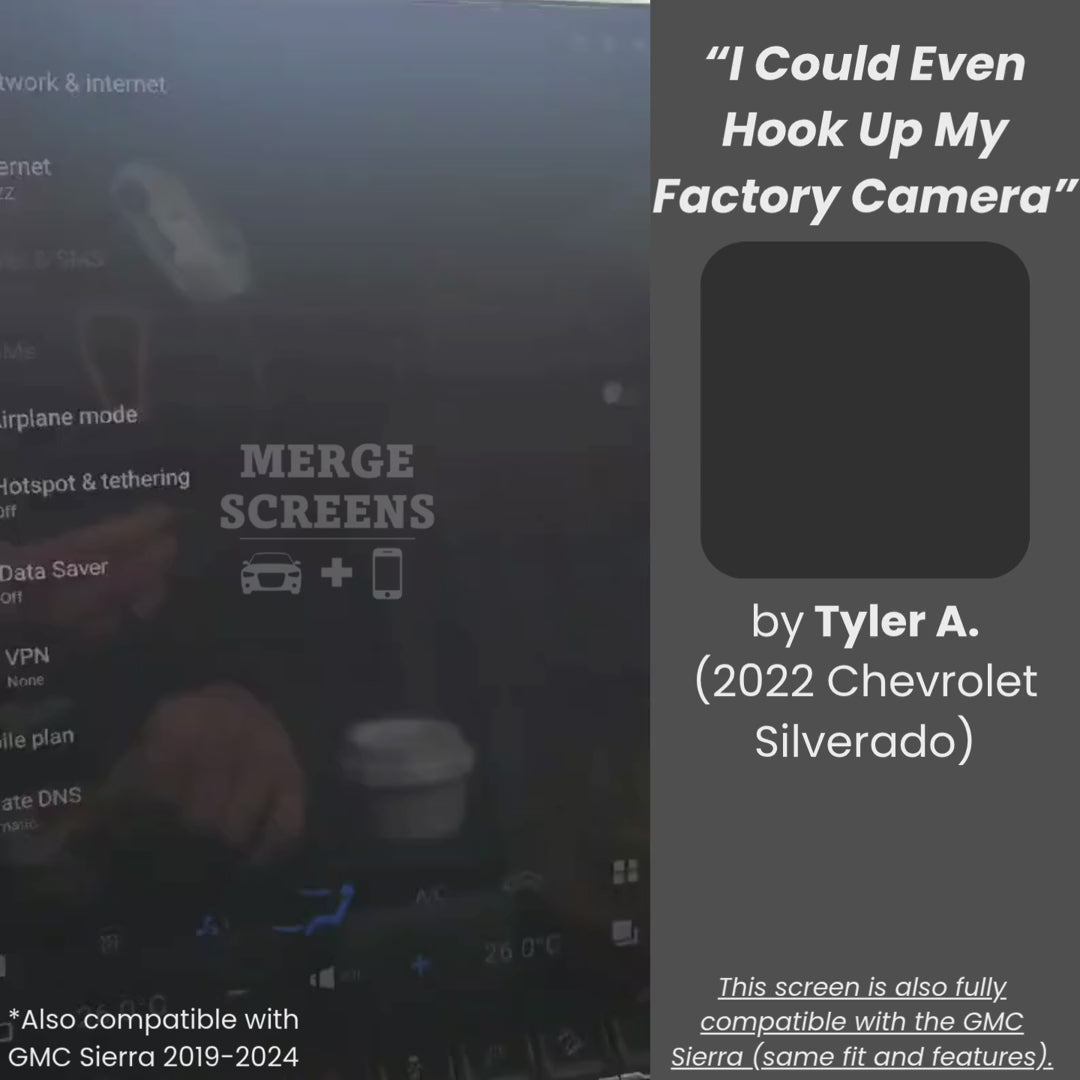Chevrolet Silverado Tesla Screen 2007-2026