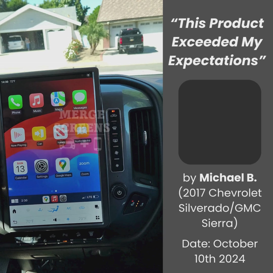 GMC Sierra Tesla Screen 2014-2024