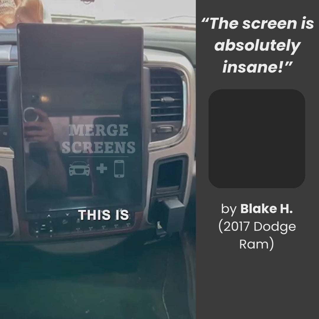 Dodge Ram Tesla Screen 2009-2024