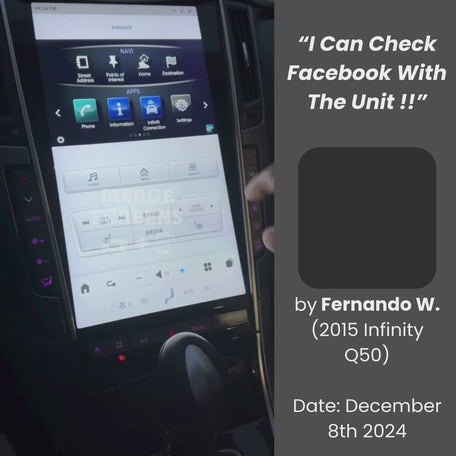Infiniti Q50 Tesla Screen 2013-2022