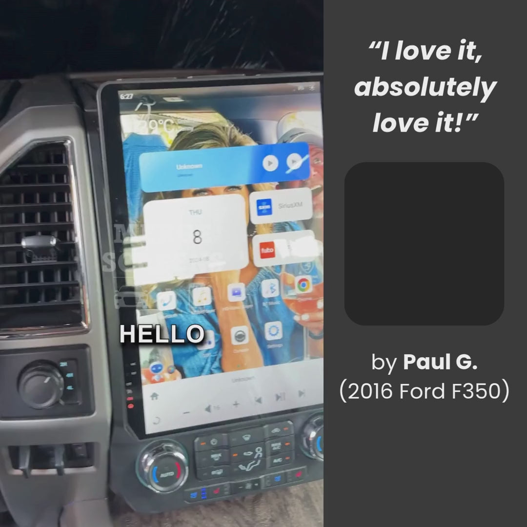 Ford F350 Tesla Screen 2009-2026