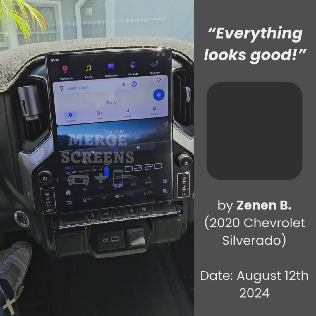 Chevrolet Silverado Tesla Screen