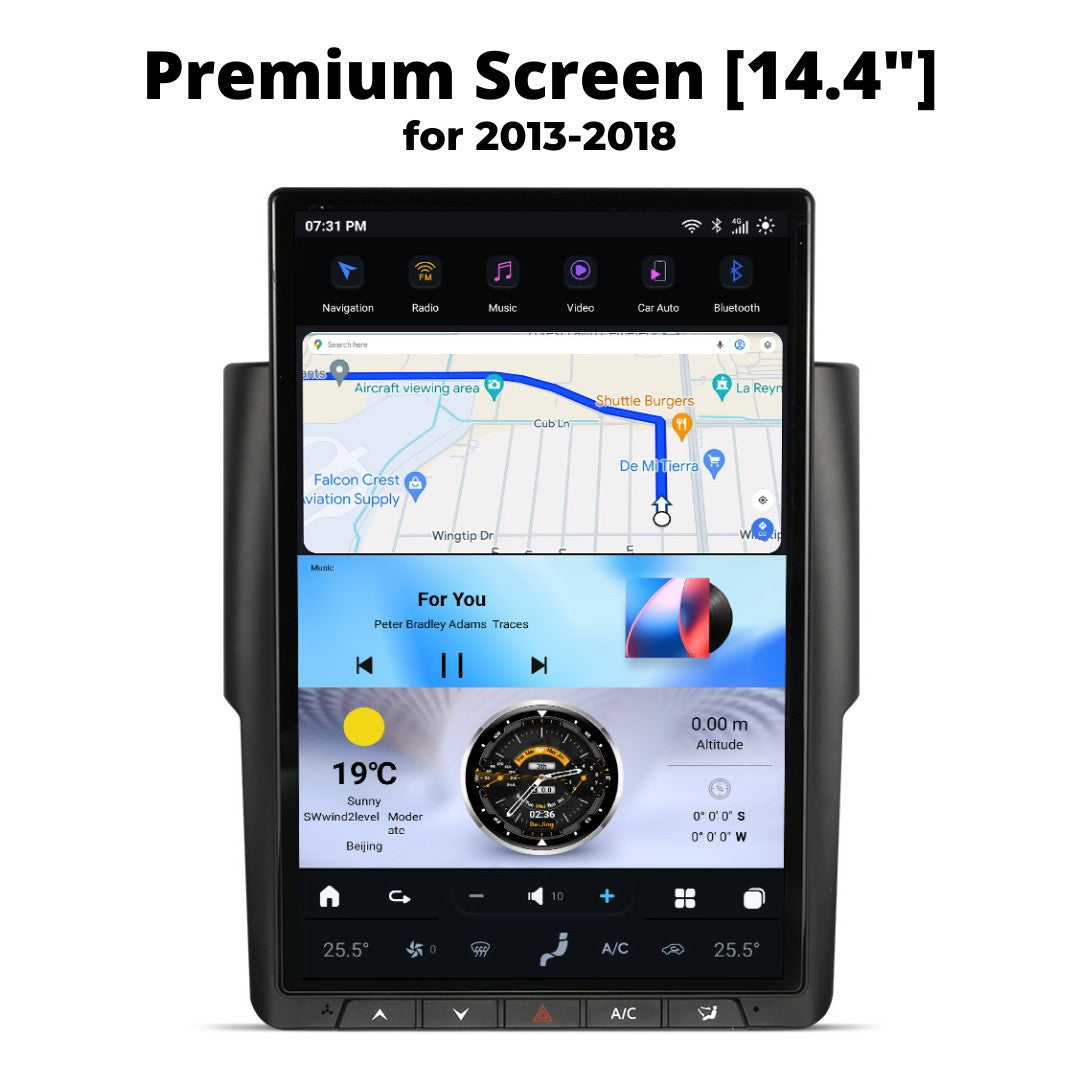 Dodge Ram Tesla Screen 2009-2024
