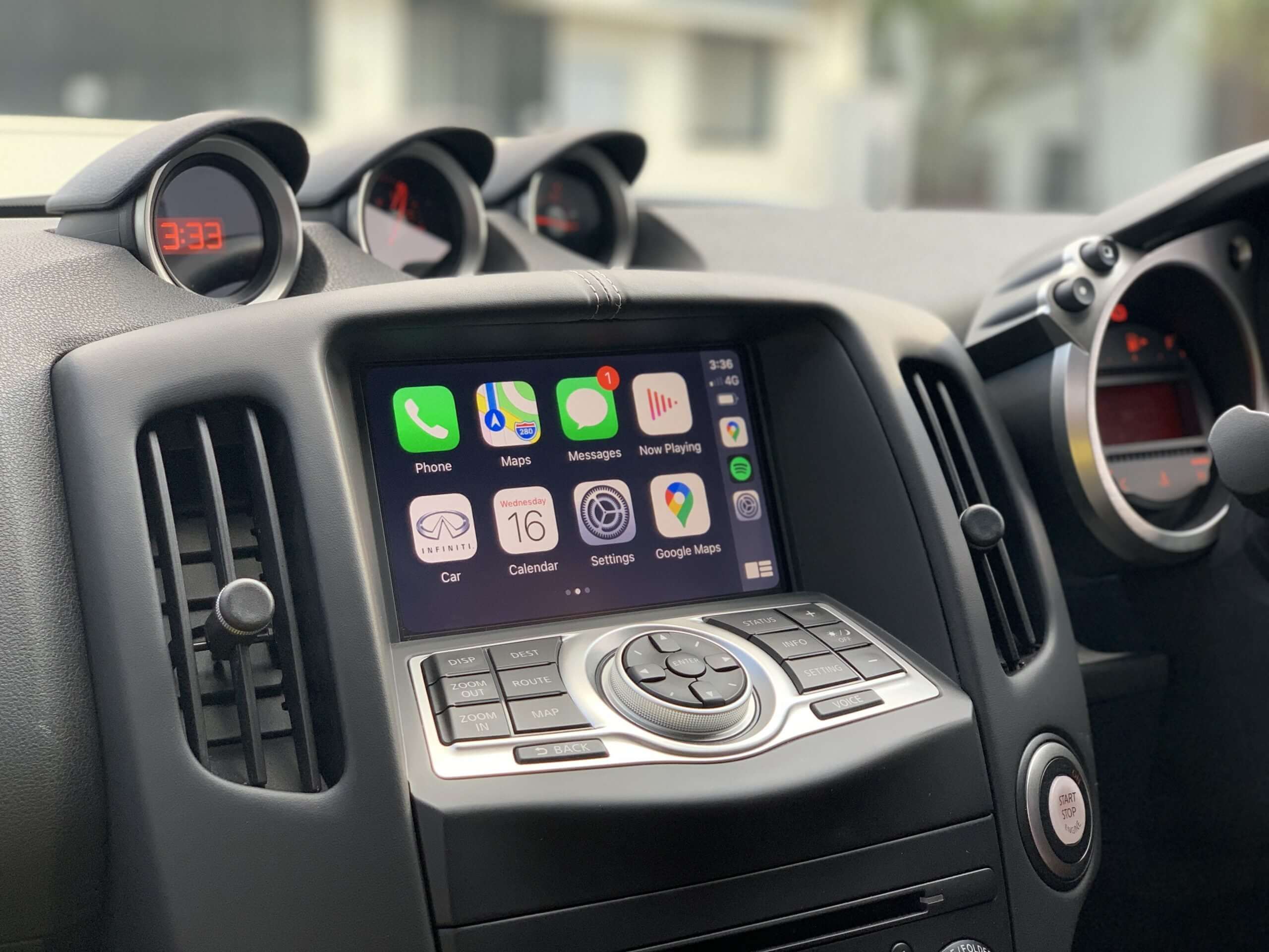 Installed Apple Carplay & Android Auto Module on an Nissan 370Z