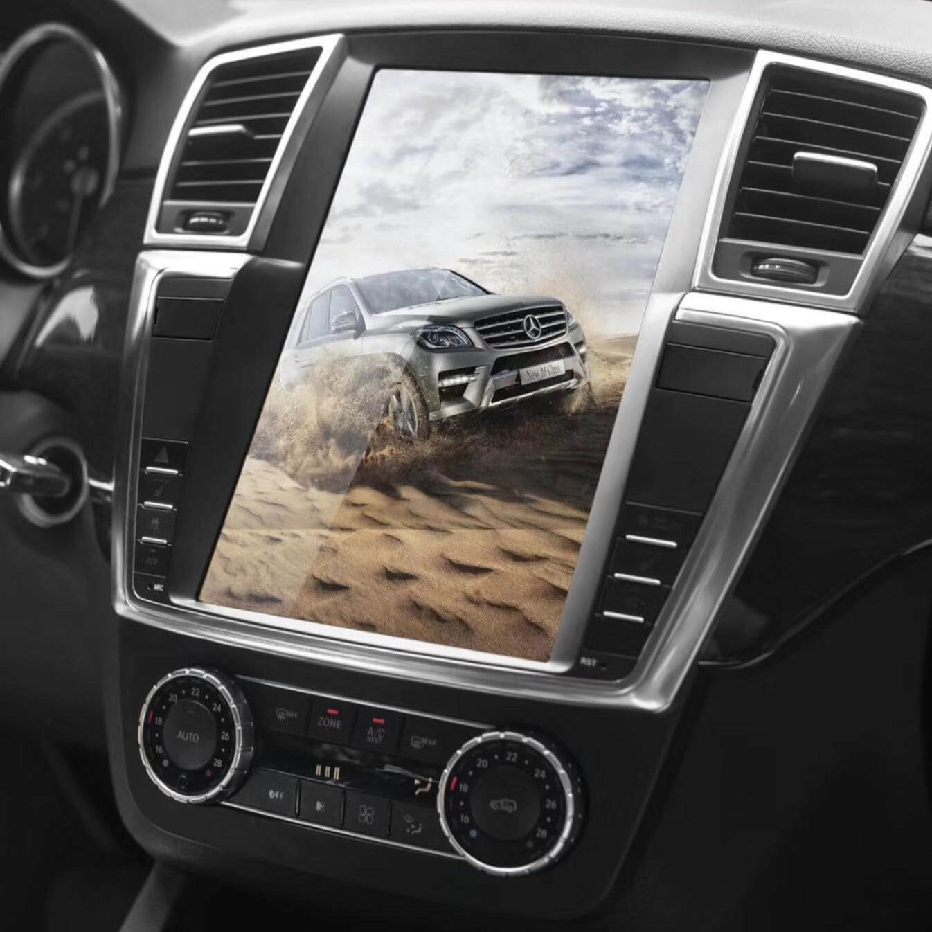 Mercedes ML Tesla-style Screen