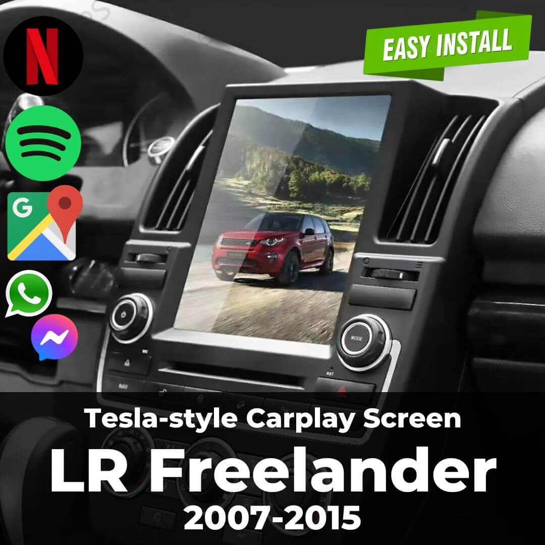 Land Rover Freelander Rear Screen Land Rover Freelander 2007-2015 | Tesla-style CarPlay Screen