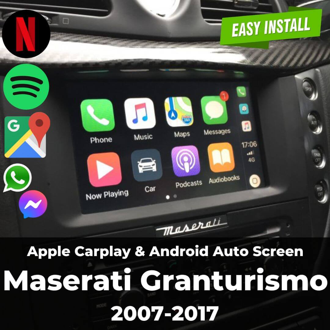 Maserati Granturismo Apple Carplay & Android Auto Screen