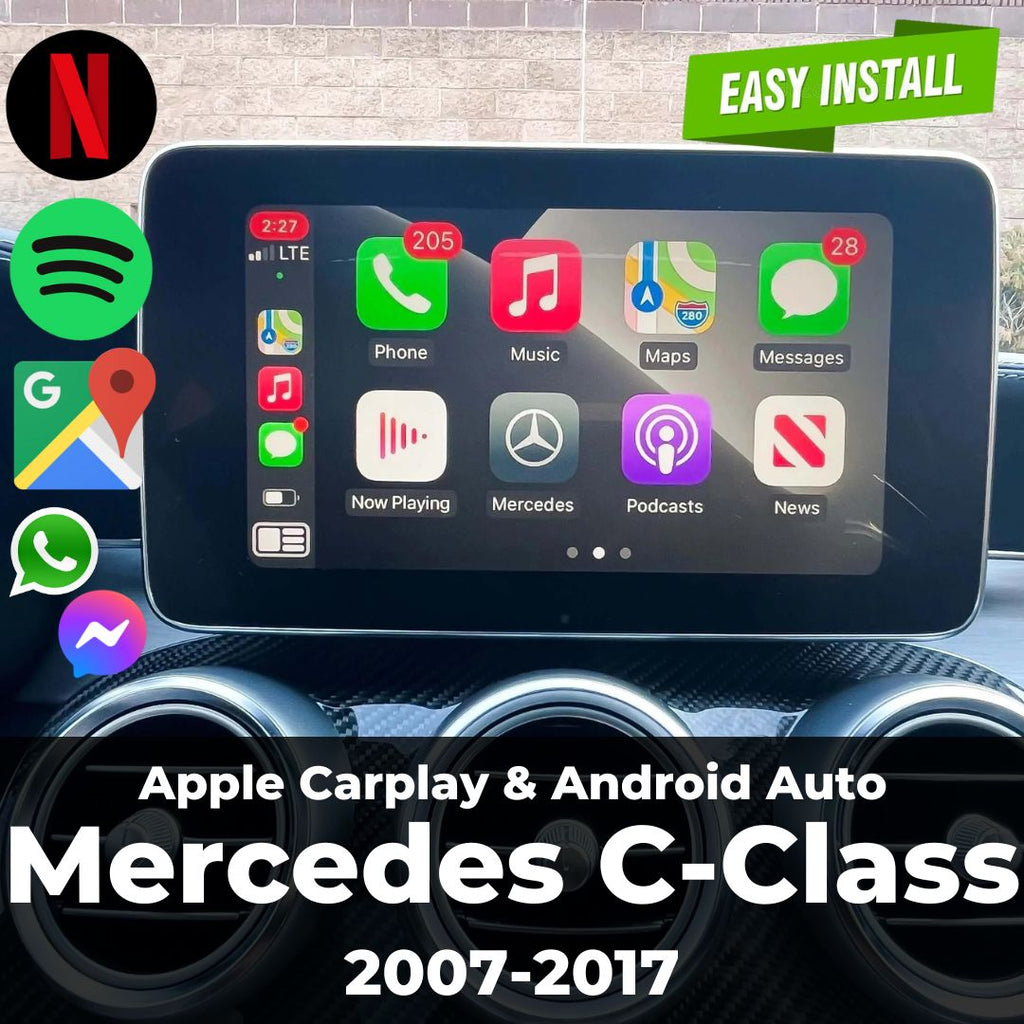 Mercedes C-Class 2007-2018  Carplay & Android Auto Module