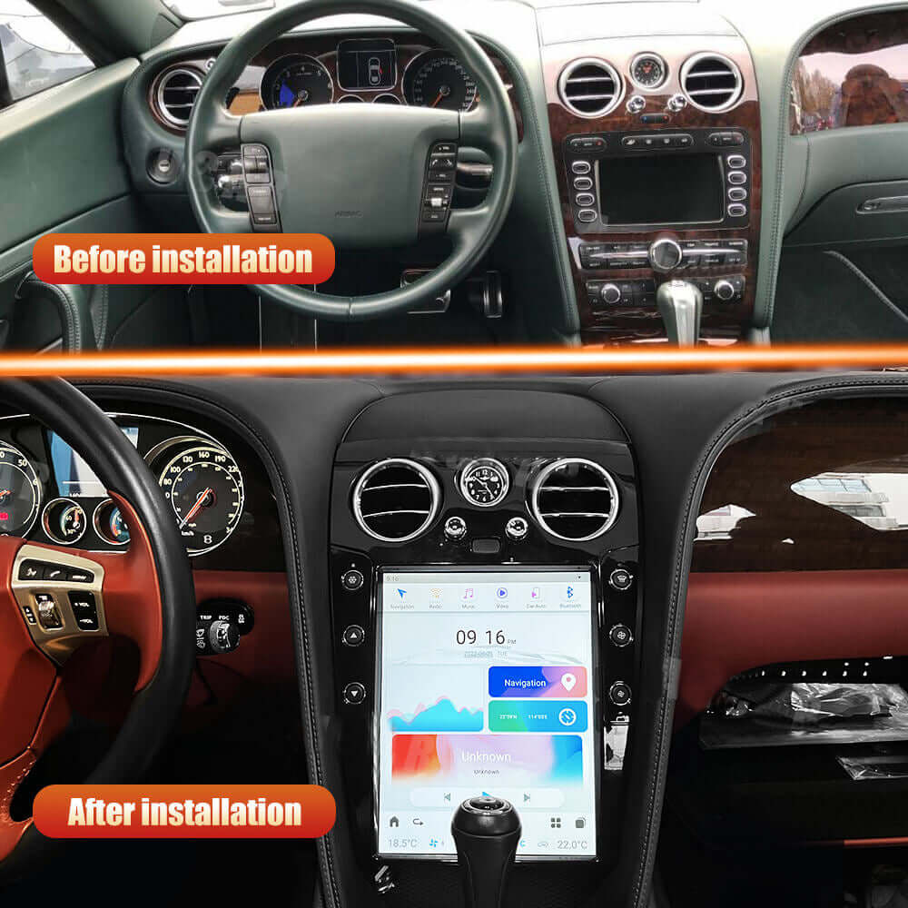 Bentley Continental Tesla-Style Screen 