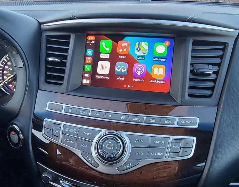 Installed Apple Carplay & Android Auto Module on an Infiniti QX80