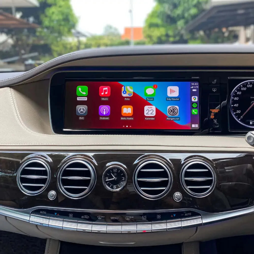Installed Apple Carplay & Android Auto Module on an Mercedes S-Class