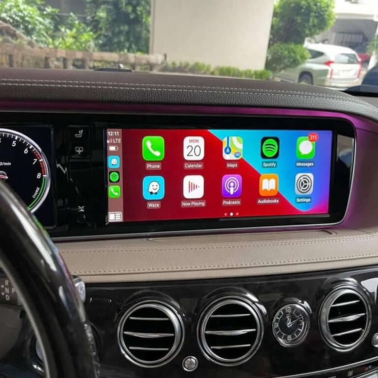 Installed Apple Carplay &amp; Android Auto Module on an Mercedes S-Class