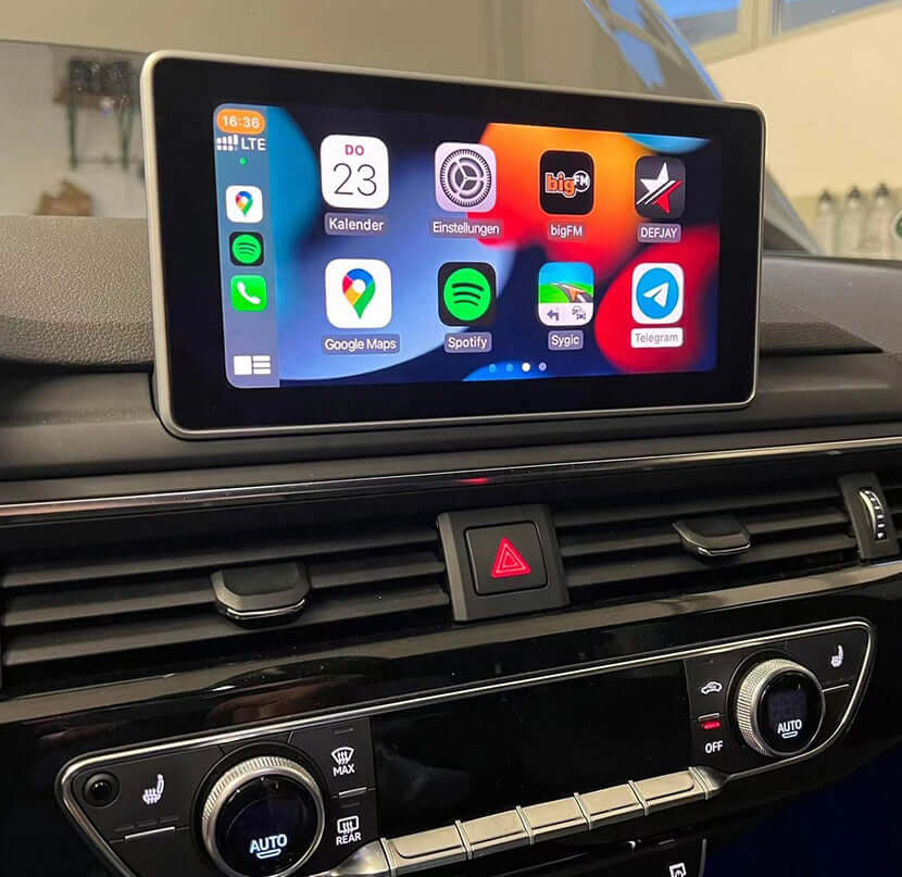 Installed Apple Carplay & Android Auto Screen on an Audi A4