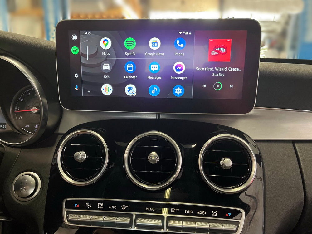 Installed Apple Carplay & Android Auto Screen on an Mercedes GLC