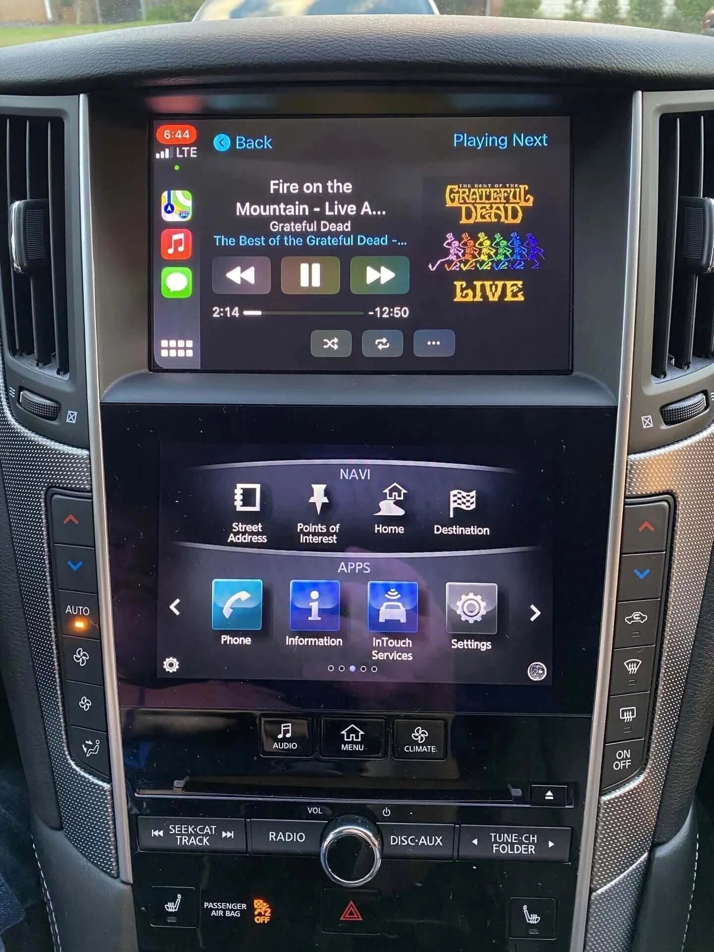 Installed Apple Carplay & Android Auto Module on an Infiniti Q60