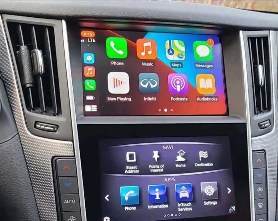 Installed Apple Carplay & Android Auto Module on an Infiniti Q60