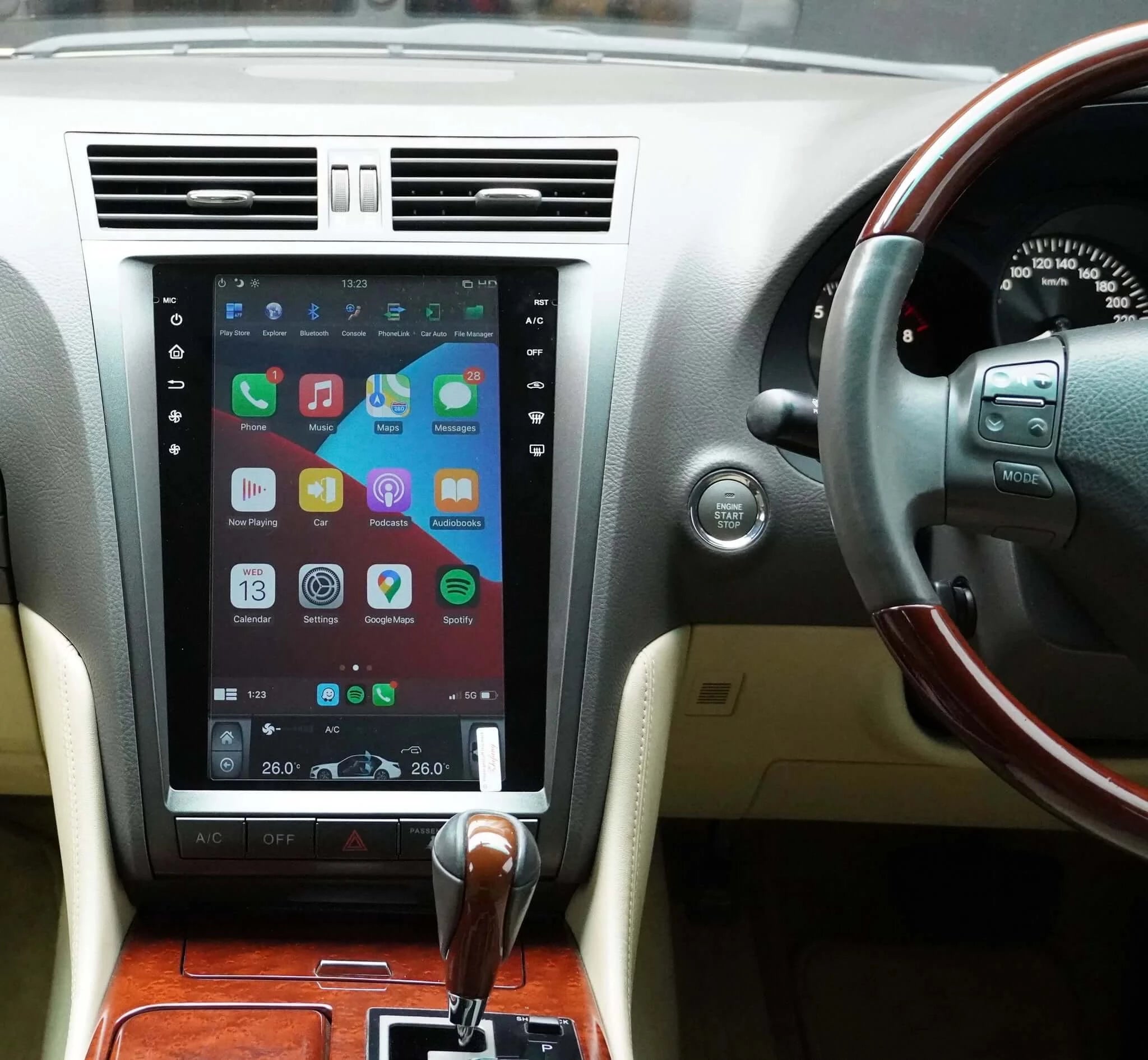 Custom Lexus Screen Tesla-style CarPlay Screens for Lexus | Merge Screens